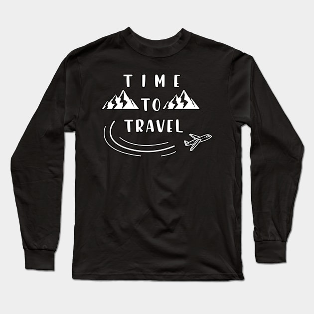 time to travel air plain Montaigne Long Sleeve T-Shirt by yassinnox